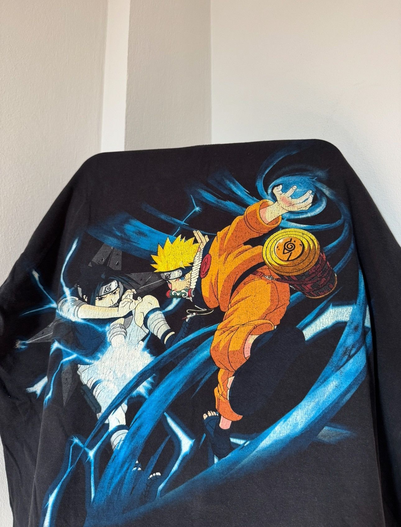 Japanese Brand × Vintage Rare Vintage - XL - Naruto vs Sasuke Shippuden T Shirt Size US XL / EU 56 / 4 - 1 Thumbnail