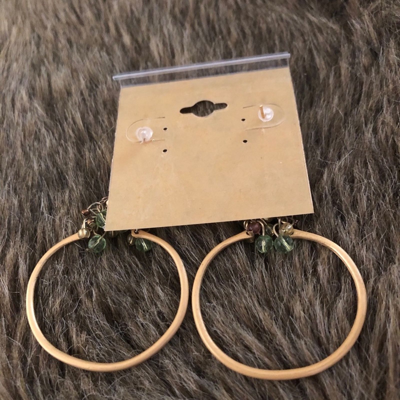 Vintage Vintage matte gold tone beaded cluster earrings Size ONE SIZE - 6 Thumbnail