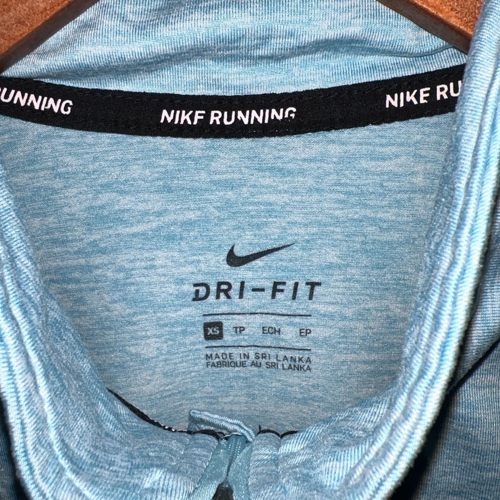 Nike Nike Running Half Zip Pullover Shirt Womens XS Teal Near Mint Condition Size XS / US 0-2 / IT 36-38 - 3 Thumbnail