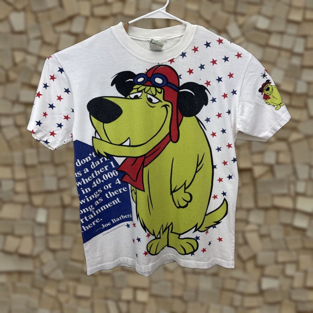 Vintage VINTAGE Wacky Racing Muttley Cartoon T-Shirt Men Large White 90s Hanna Barbera Retro Graphics Size US L / EU 52-54 / 3 - 1 Thumbnail
