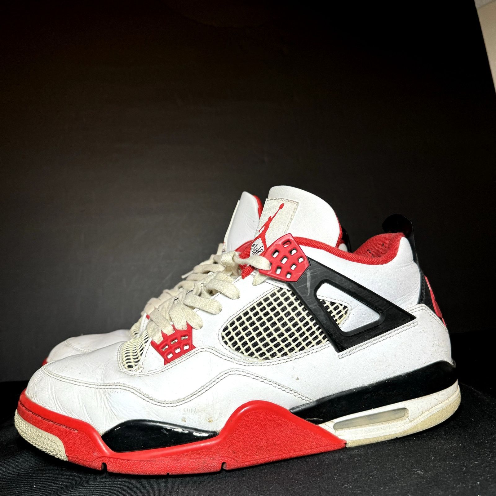 Jordan Brand × Nike Size 12 - Air Jordan 4 Retro OG Fire Red 2020 Men's Shoes Size US 12 / EU 45 - 7 Thumbnail