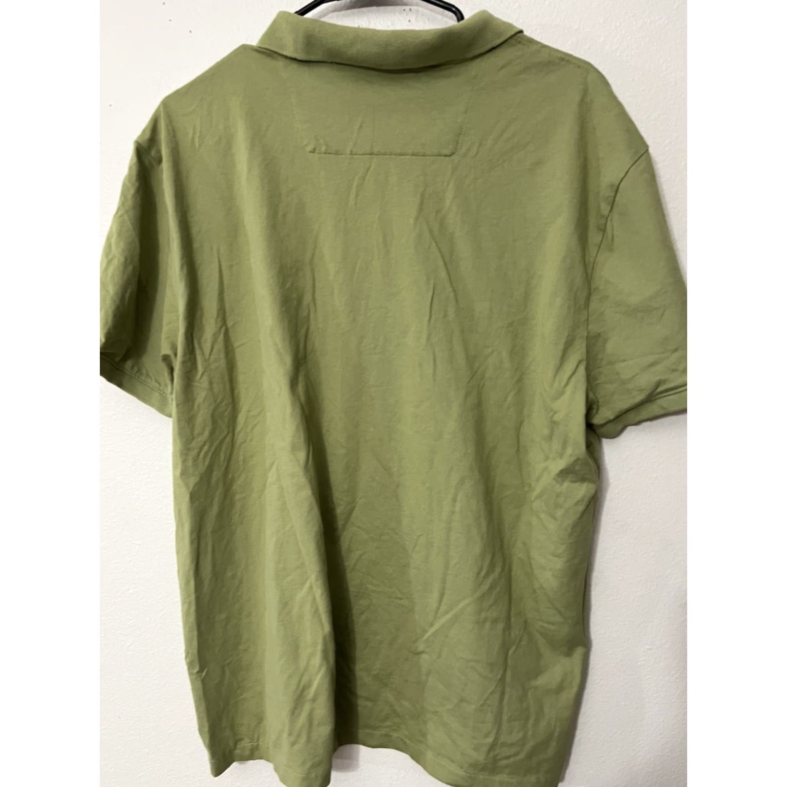 Calvin Klein CALVIN KLEIN MENS XLARGE GREEN STRIPED POLO SHIRT XL Size US XL / EU 56 / 4 - 4 Thumbnail