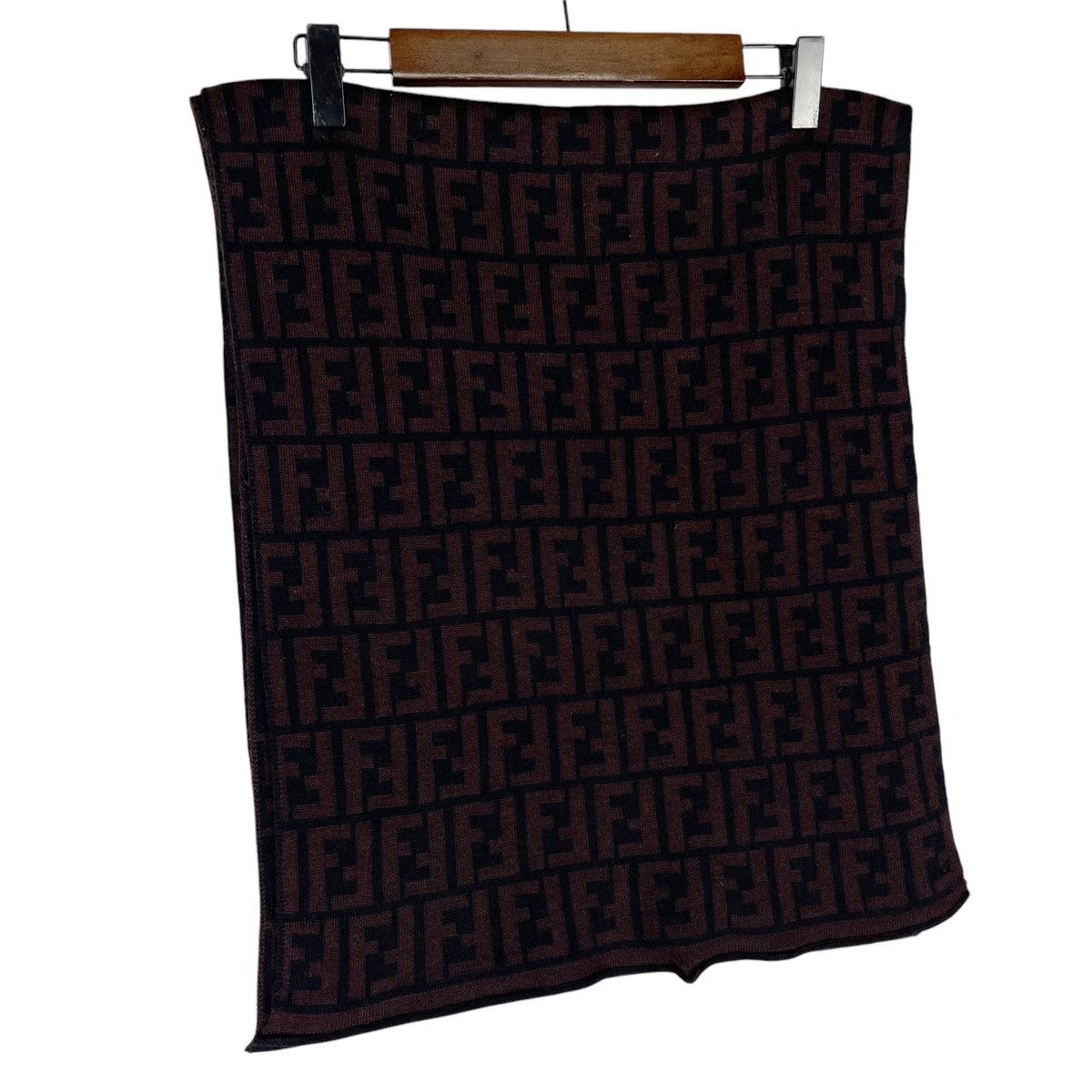Fendi × Vintage Vintage Fendi Zucca All Over Print Scarf Muffler Size ONE SIZE - 3 Thumbnail