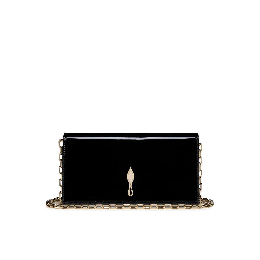 Christian Louboutin CHRISTIAN LOUBOUTIN Bettina Black Patent Leather Shoulder Ba Size ONE SIZE - 1 Thumbnail