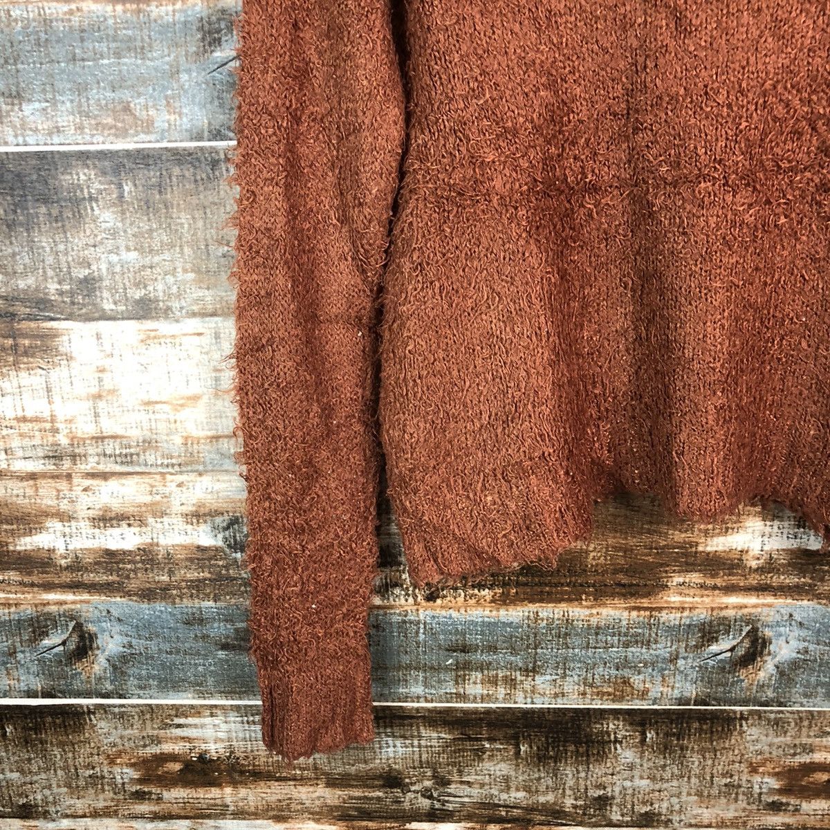 Japanese Brand DLL Creer Brown shaggy fur vintage Knitwear #C056 Size M / US 6-8 / IT 42-44 - 15 Thumbnail