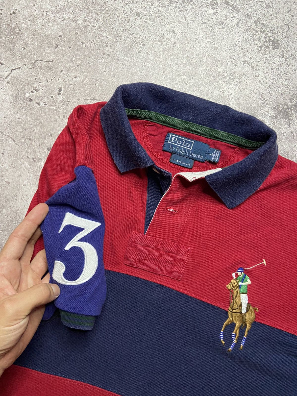 Polo Ralph Lauren Vintage Y2K Polo By Ralph Lauren Big Pony Logo T-Shirt Hype Size US L / EU 52-54 / 3 - 3 Thumbnail