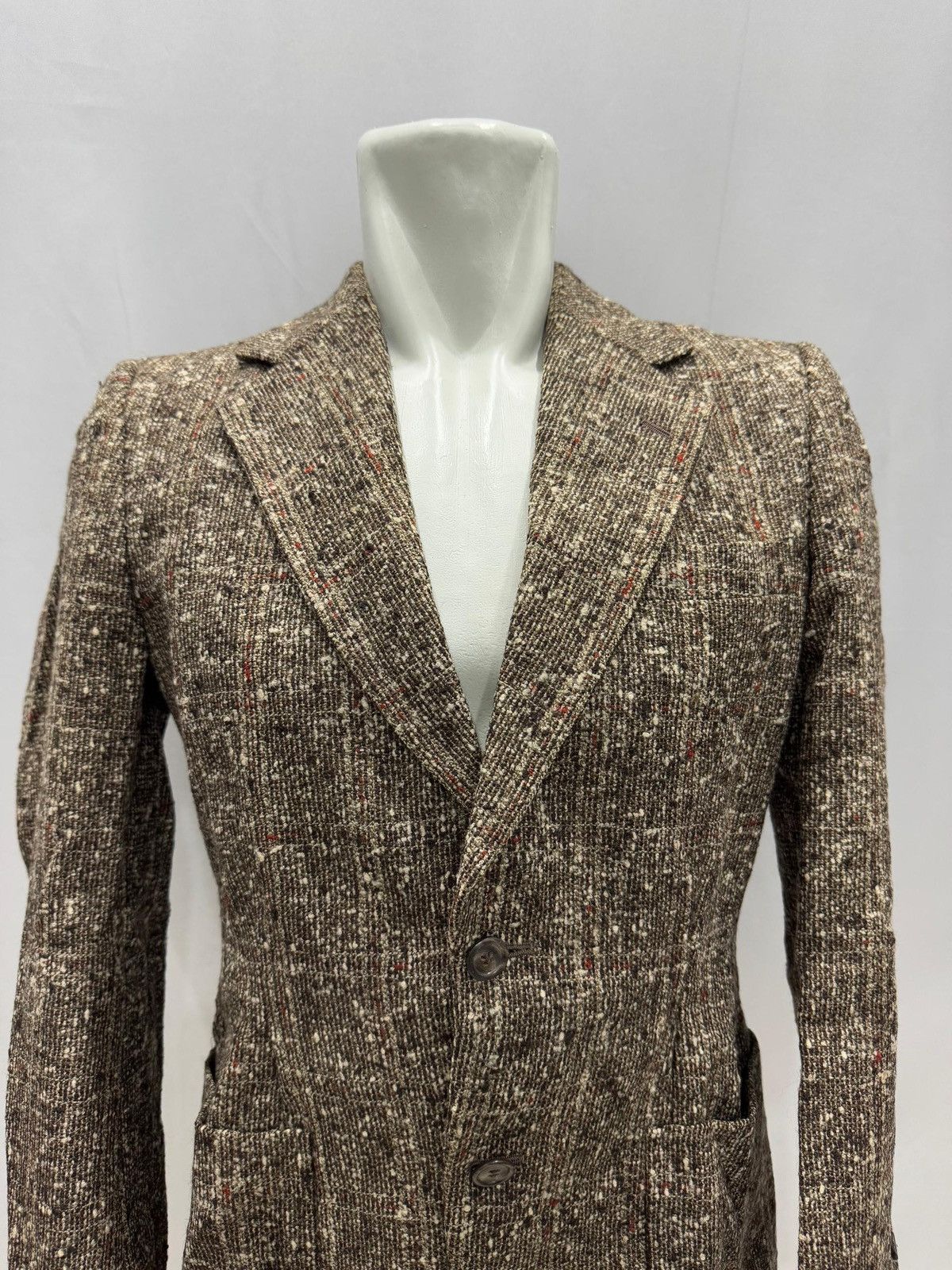 Vintage True Vintage Montrio Speckled Wool Tweed Blazer Size US M / EU 48-50 / 2 - 2 Thumbnail