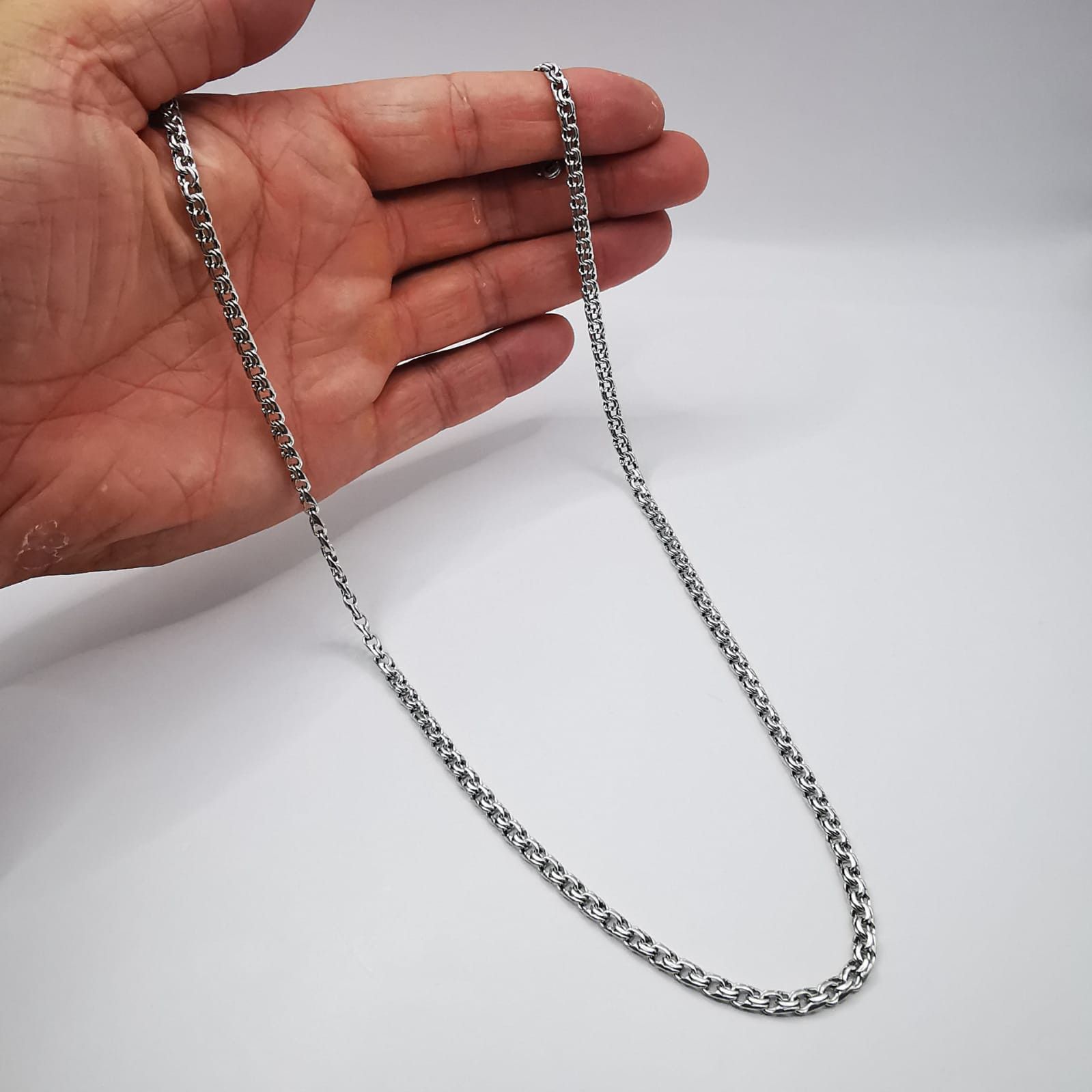 Sterling Silver Vintage Jewelry Chain, 925 Sterling Silver, Signed 20,50g Size ONE SIZE - 3 Thumbnail