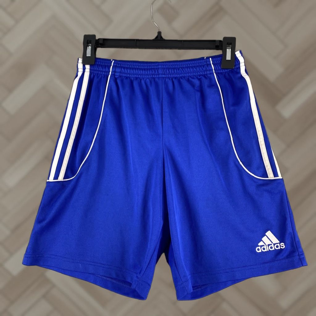 Adidas Adidas 3S Essential Blue Athletic Running Workout Shorts S Men’s, Sports, 8" Inseam Size US 29 - 1 Thumbnail