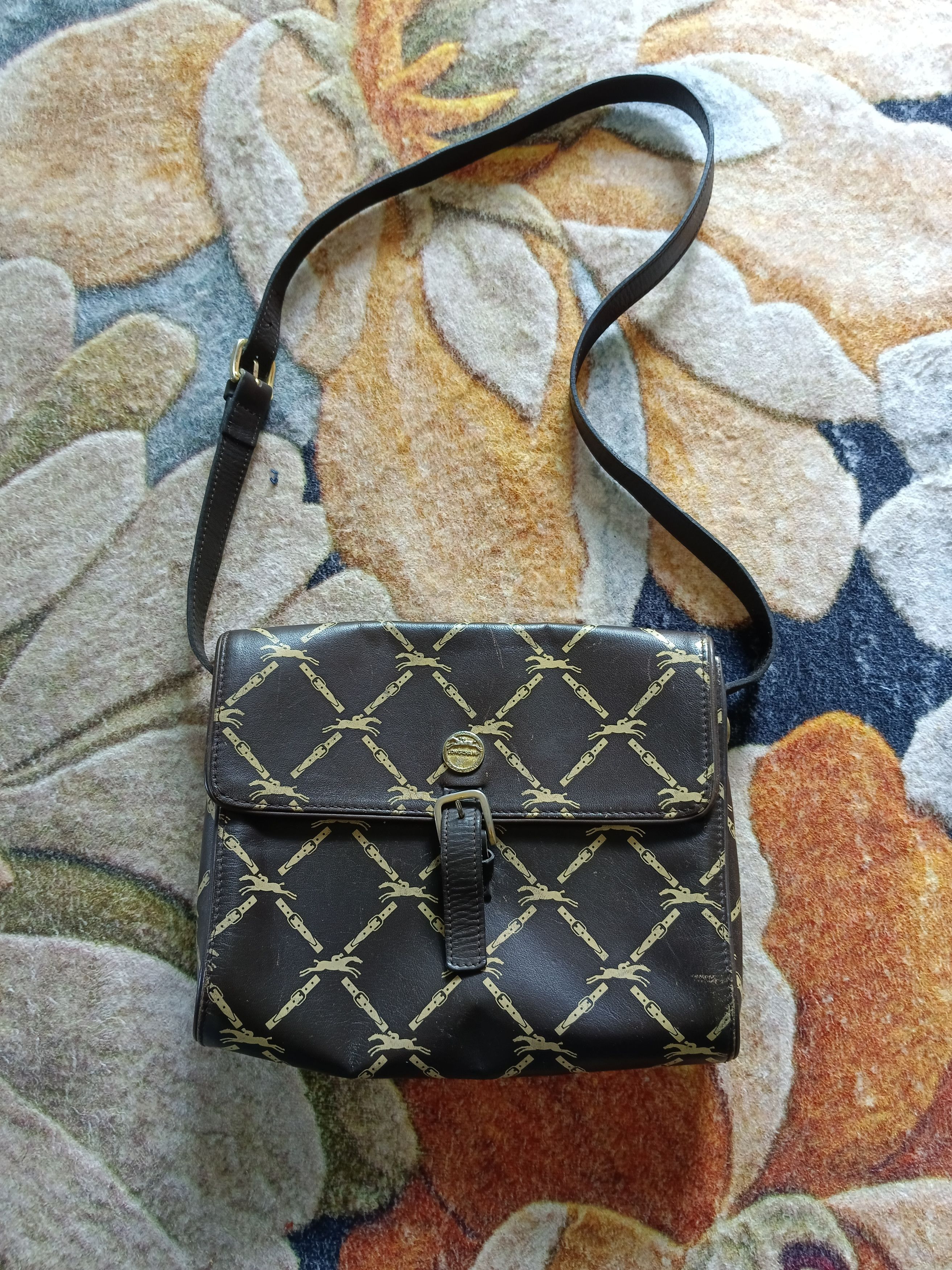 Longchamp × Vintage VINTAGE LONGCHAMP MONOGRAM CROSSBODY Size ONE SIZE - 2 Thumbnail