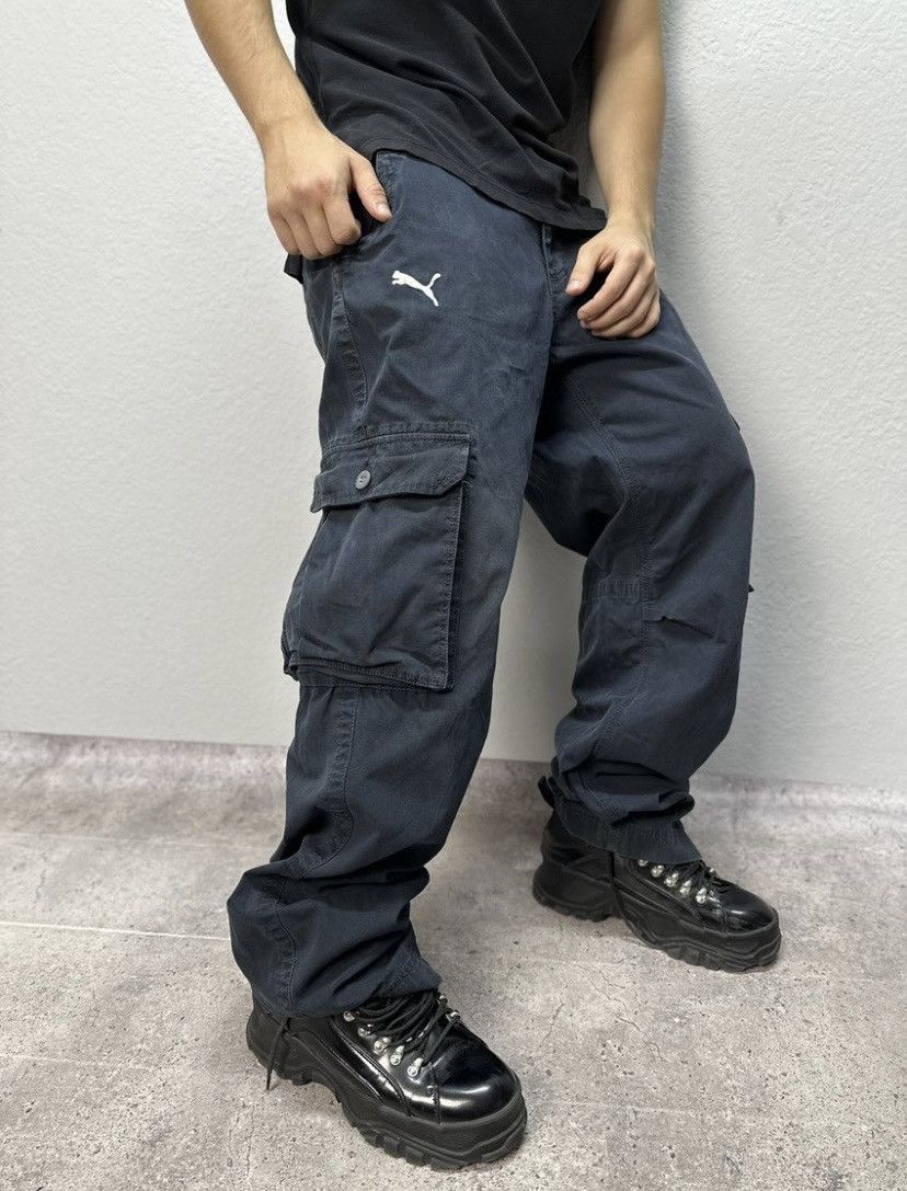 Vintage Pants Puma Cargo Pants Baggy Faded Streetstyle SK8