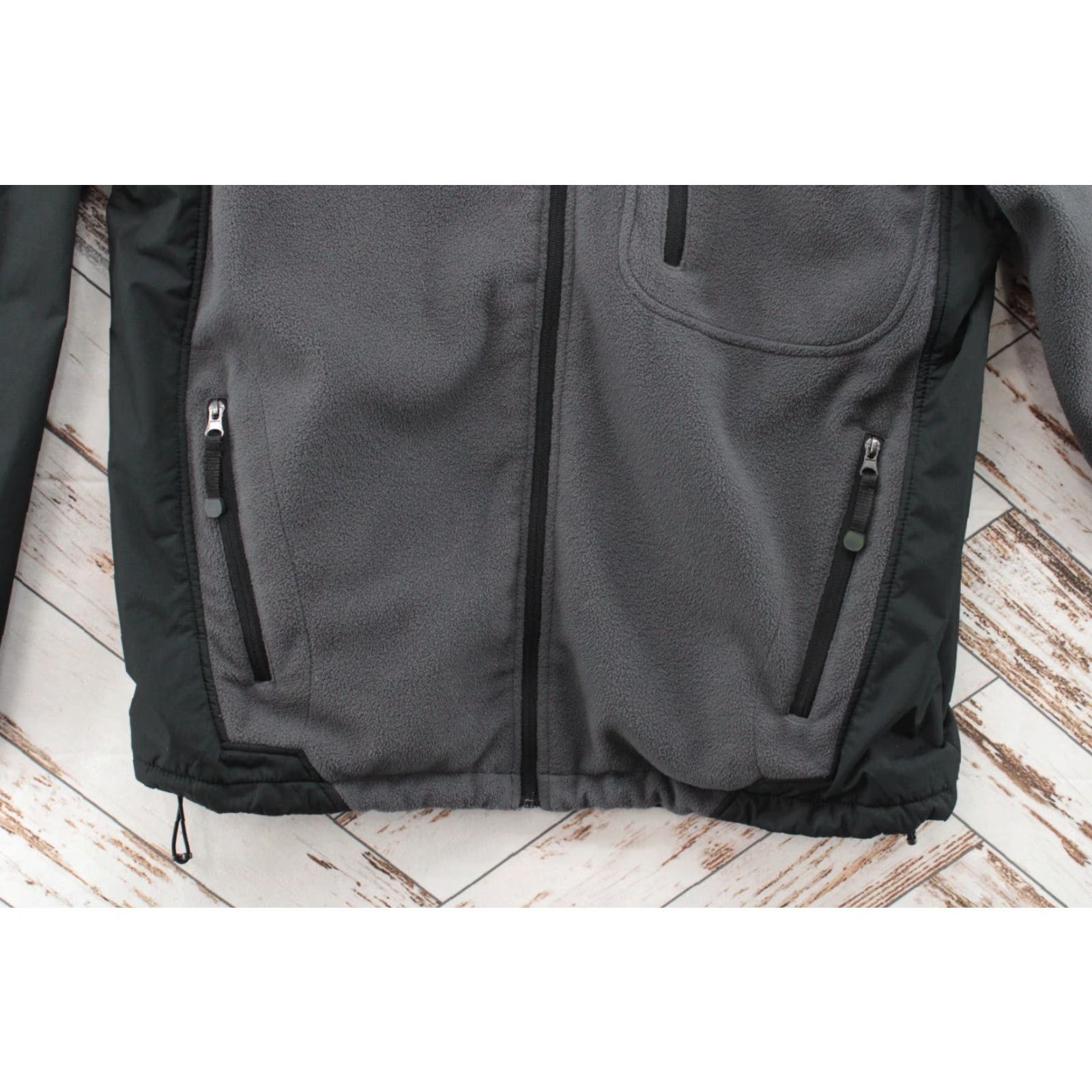 Vintage NORDICTRACK Fleece Coat Jacket Mens XL Gray Black Full Zip Hooded Pockets Cozy Coat Jacket Mens XL Gray Black Full Zip Hooded Pockets Cozy Size US XL / EU 56 / 4 - 3 Thumbnail