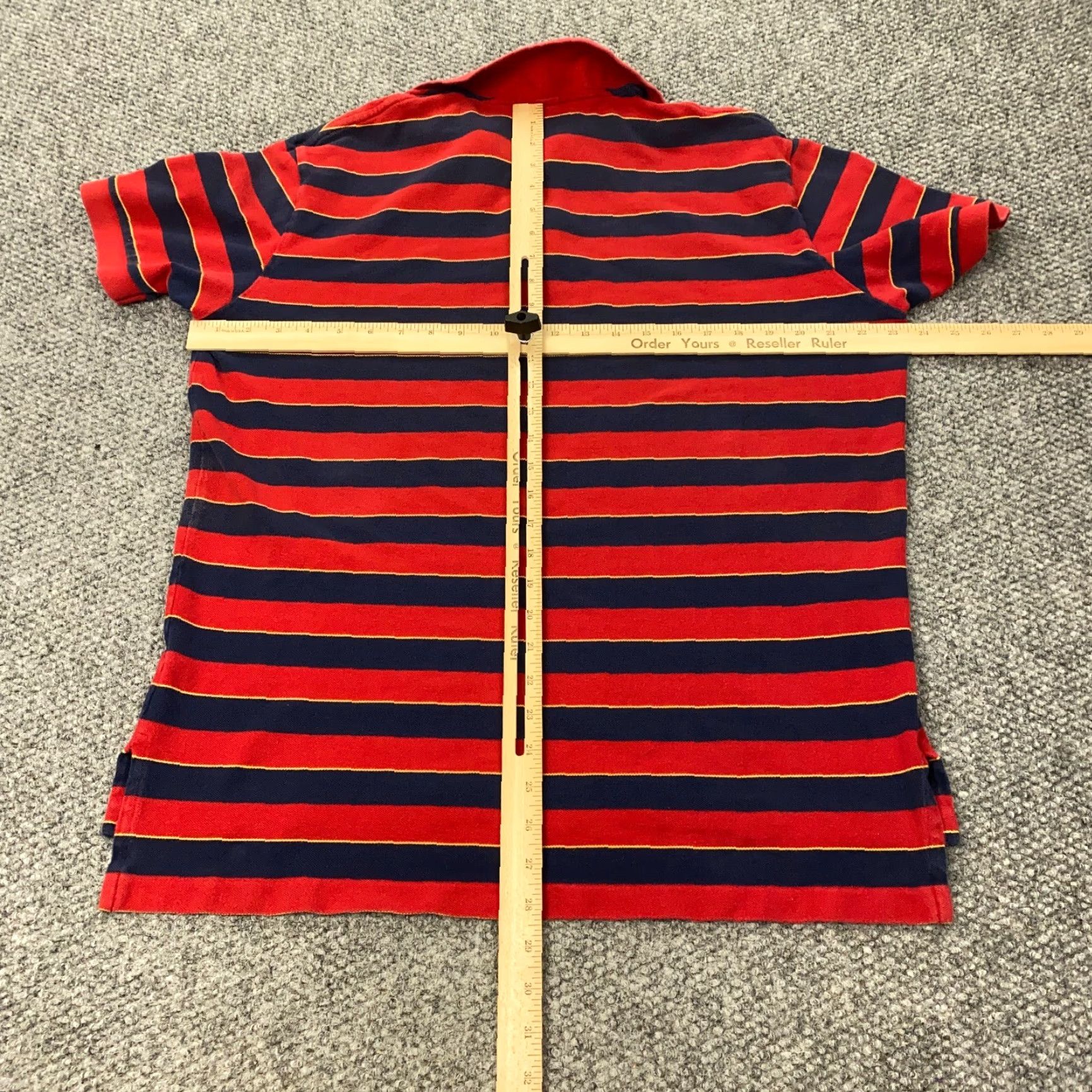 Polo Ralph Lauren VTG Polo Ralph Lauren Shirt Mens XL Red Blue Striped Short Sleeve Pony Preppy Size US XL / EU 56 / 4 - 6 Thumbnail