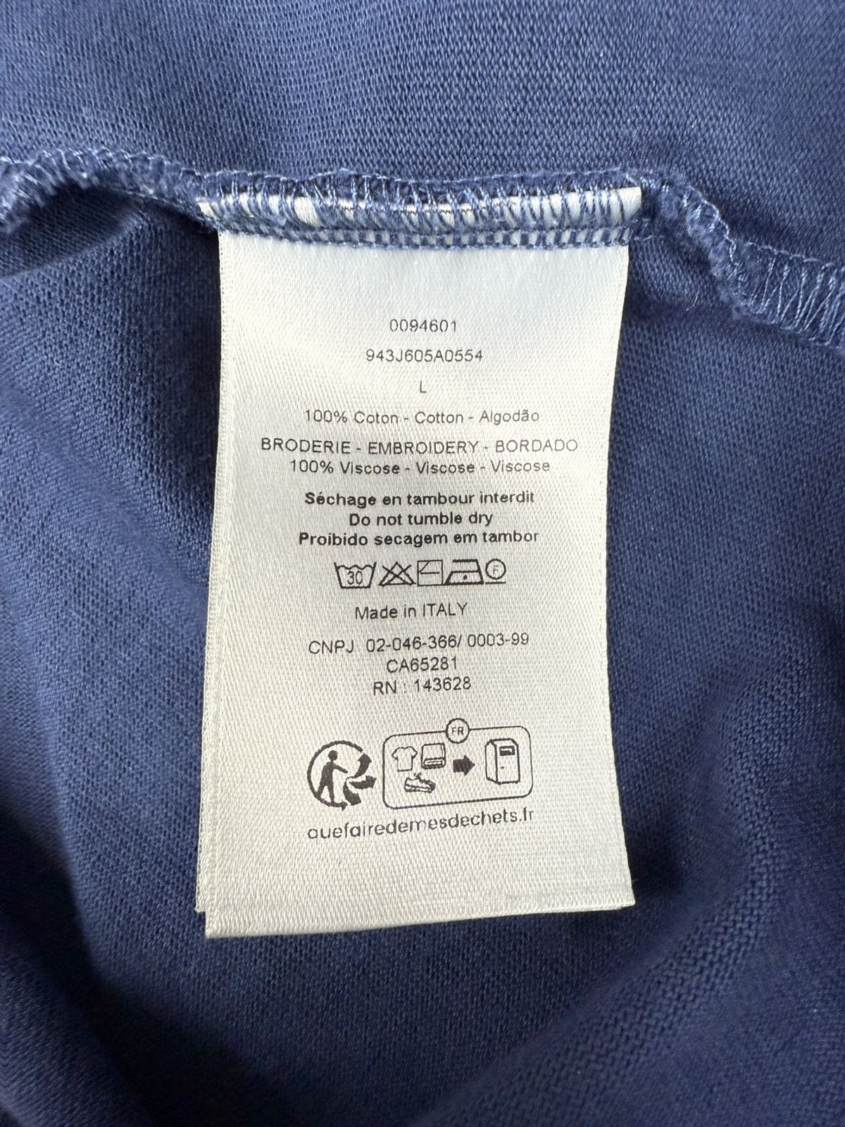 Dior Dior Men’s Blue CD Icon Relaxed-Fit T-Shirt Size Large🔥 Size US L / EU 52-54 / 3 - 10 Thumbnail