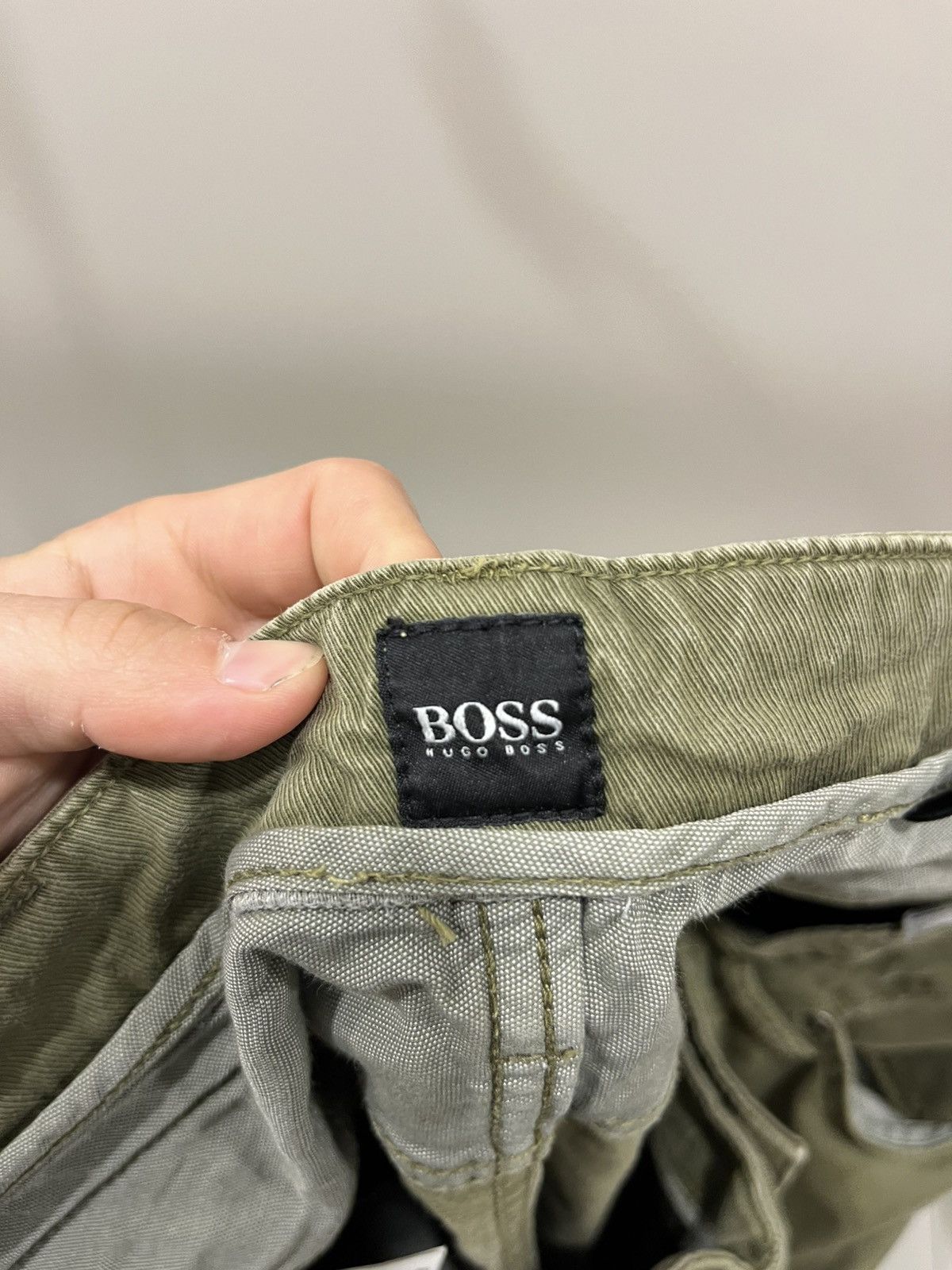 Vintage HUGO BOSS W33 L32 Pants Trousers Chino Smart Casual Stretch Size US 33 - 6 Thumbnail