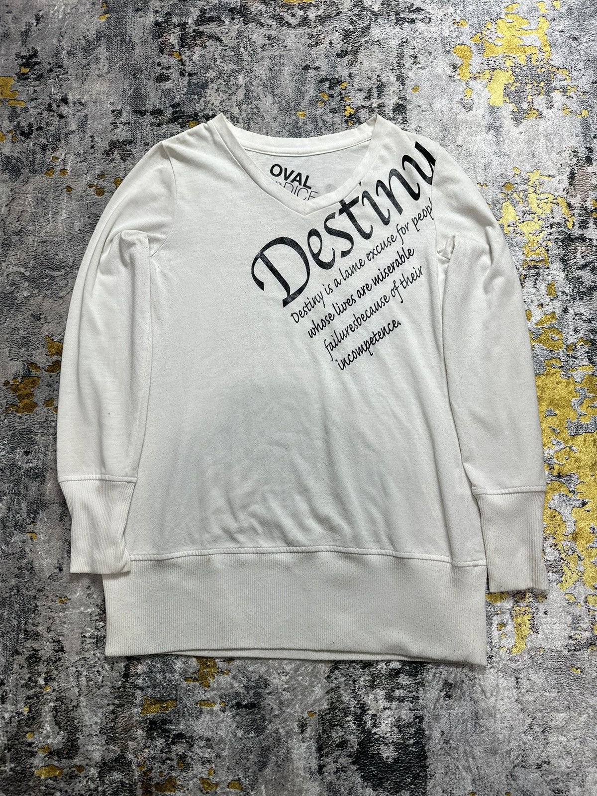 Japanese Brand OVAL DICE POEM LONG SLEEVE LGB STYLED Size US S / EU 44-46 / 1 - 1 Thumbnail