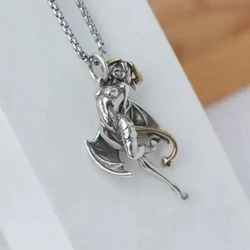 VIBE Two-Color Devil Angel Necklace Size ONE SIZE - 2 Thumbnail