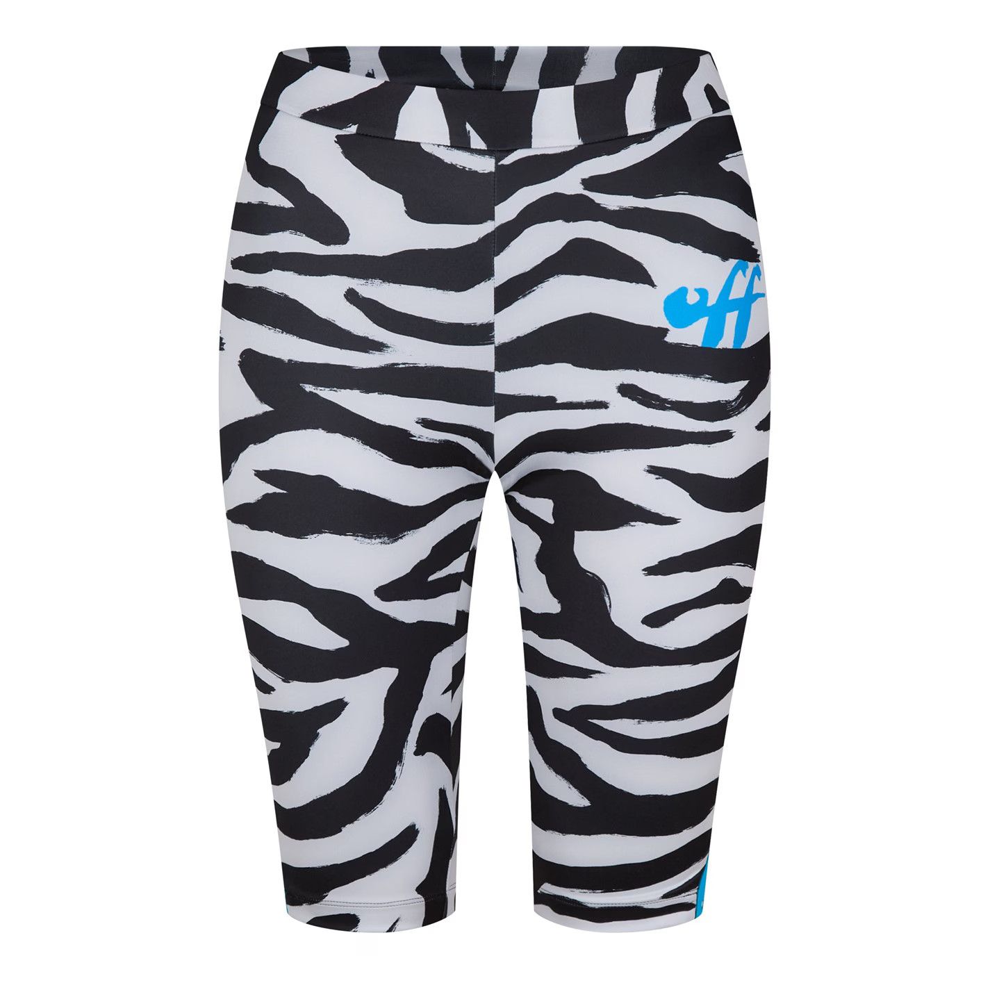 Off-White o1g2r1mq0125 Zebra Cycle Short in Multicolor Size 31" - 1 Thumbnail