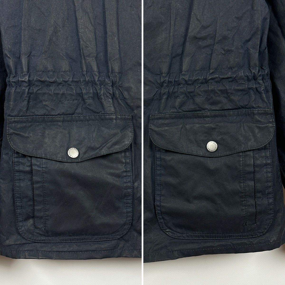 Barbour Barbour Navy Blue Waxed Dover Lightweight Jacket Size S / US 4 / IT 40 - 9 Thumbnail