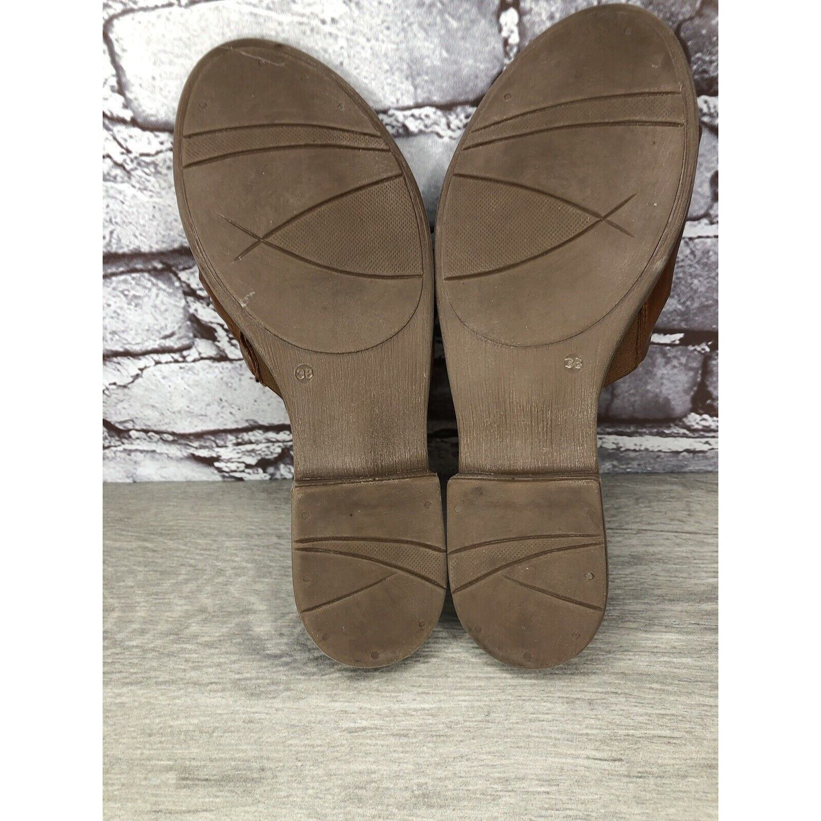 Other Miz Mooz Daisey Brown Leather Ruched Slides Heel Sandals Wom Size US 7.5 / IT 37.5 - 13 Thumbnail