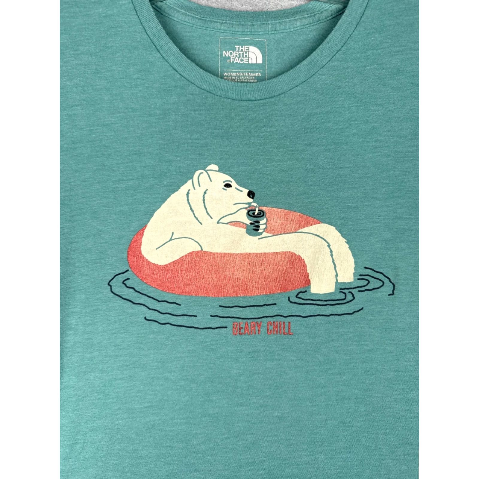 The North Face The North Face Shirt Women Medium Blue Crew Neck Polyester Blend Beary Chill Size M / US 6-8 / IT 42-44 - 6 Thumbnail
