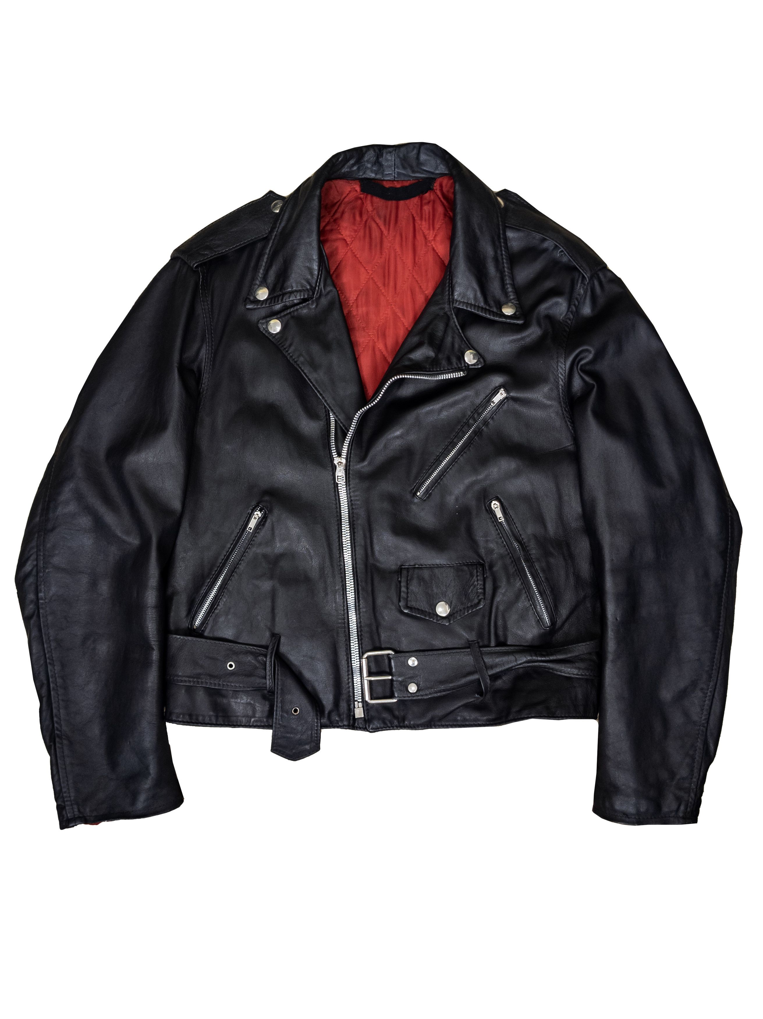 Vintage Rare Vintage 70s Italian Leather Biker Motorcycle Jacket XL Size US XL / EU 56 / 4 - 4 Thumbnail