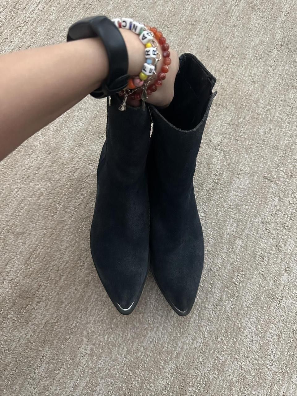 Sam Edelman Circus by Sam Edelman navy blue suede boots Size US 6 / IT 36 - 3 Thumbnail