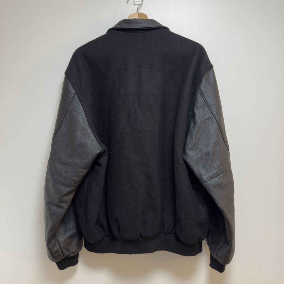 Holloway Vintage 90s Halloway Wool Leather Varsity Jacket XL Size US XL / EU 56 / 4 - 2 Thumbnail
