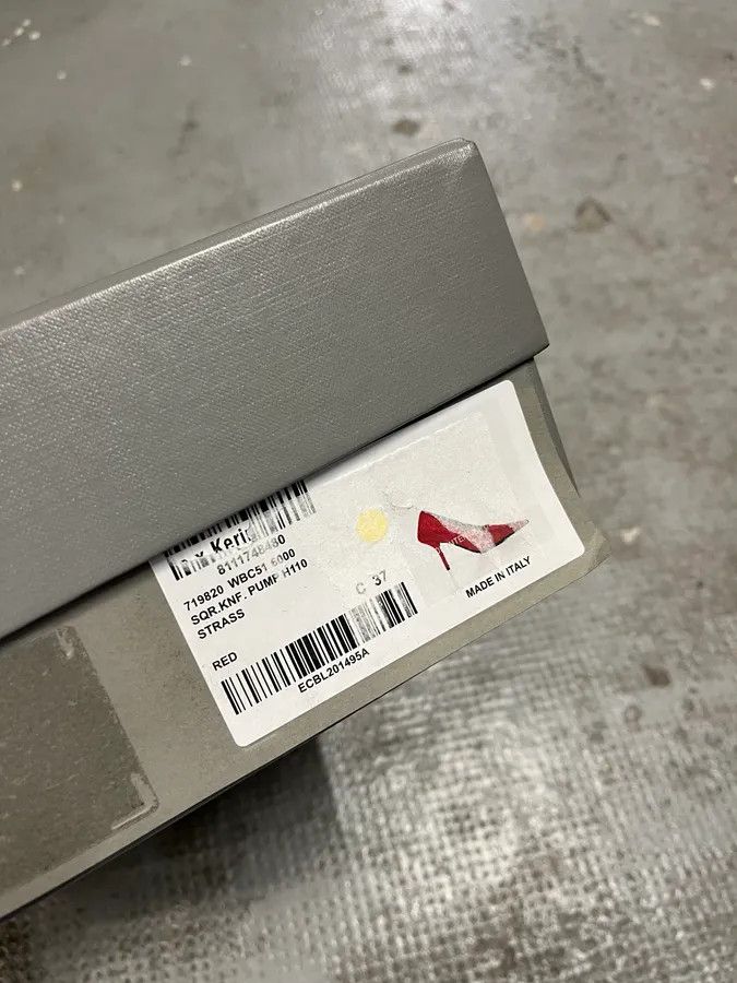 Balenciaga Balenciaga Red Strass Heels Size US 6 / IT 36 - 10 Thumbnail