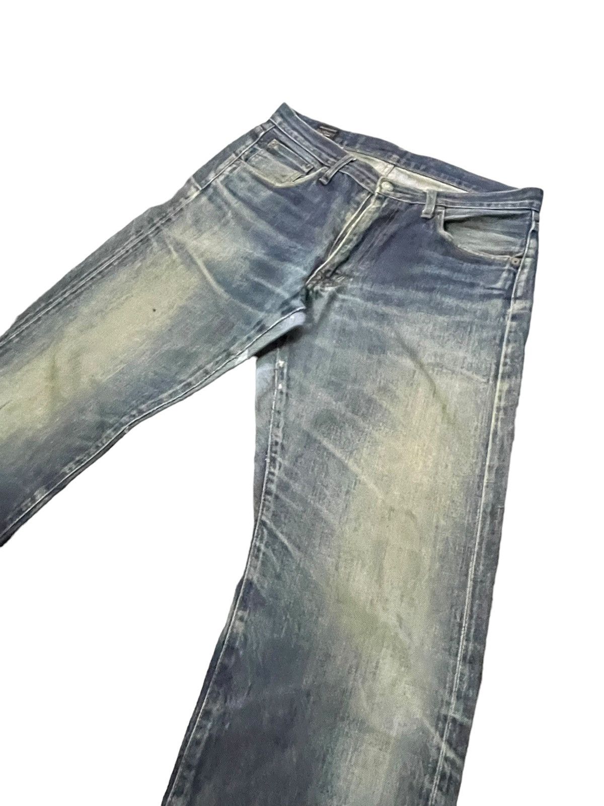 Japanese Brand × Vintage Vintage Blue Way Selvedge Distresed Denim Size US 33 - 3 Thumbnail