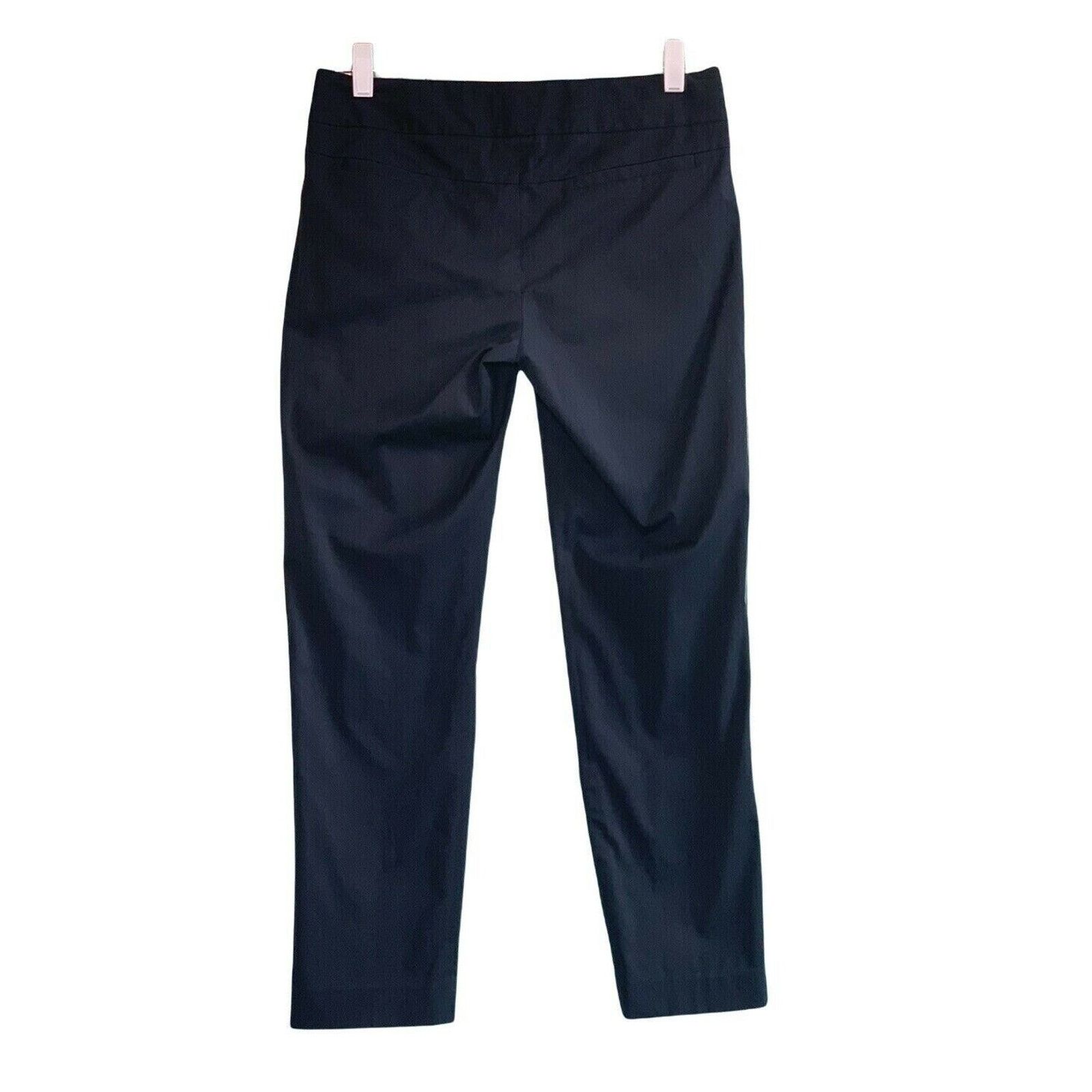 Theory Theory Navy Blue Straight Leg Dress Pants Size 4 Size 27" / US 4 / IT 40 - 2 Thumbnail