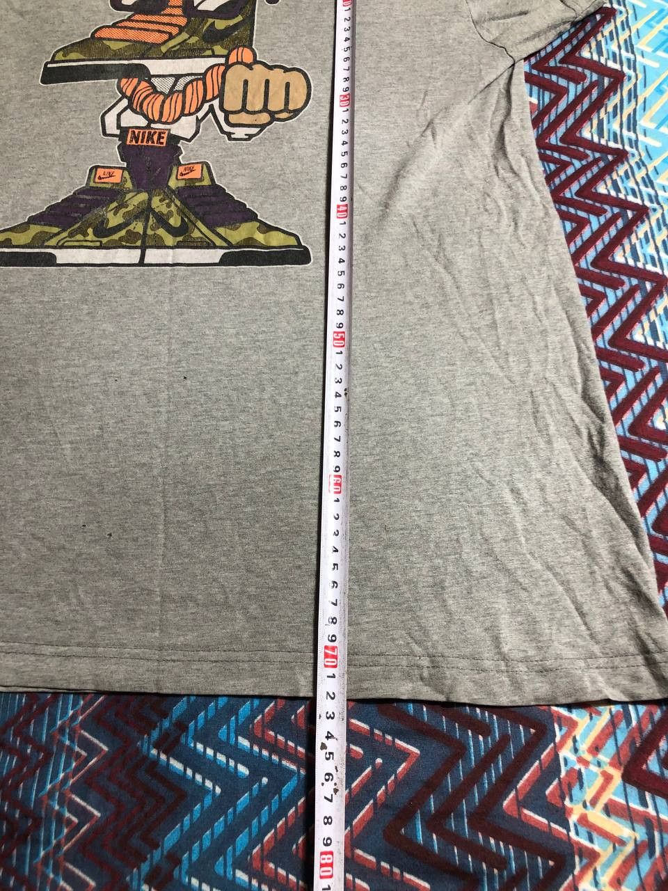 Nike × Vintage Vintage Nike Big Print Logo Drill T-Shirt Y2K Size US L / EU 52-54 / 3 - 9 Thumbnail