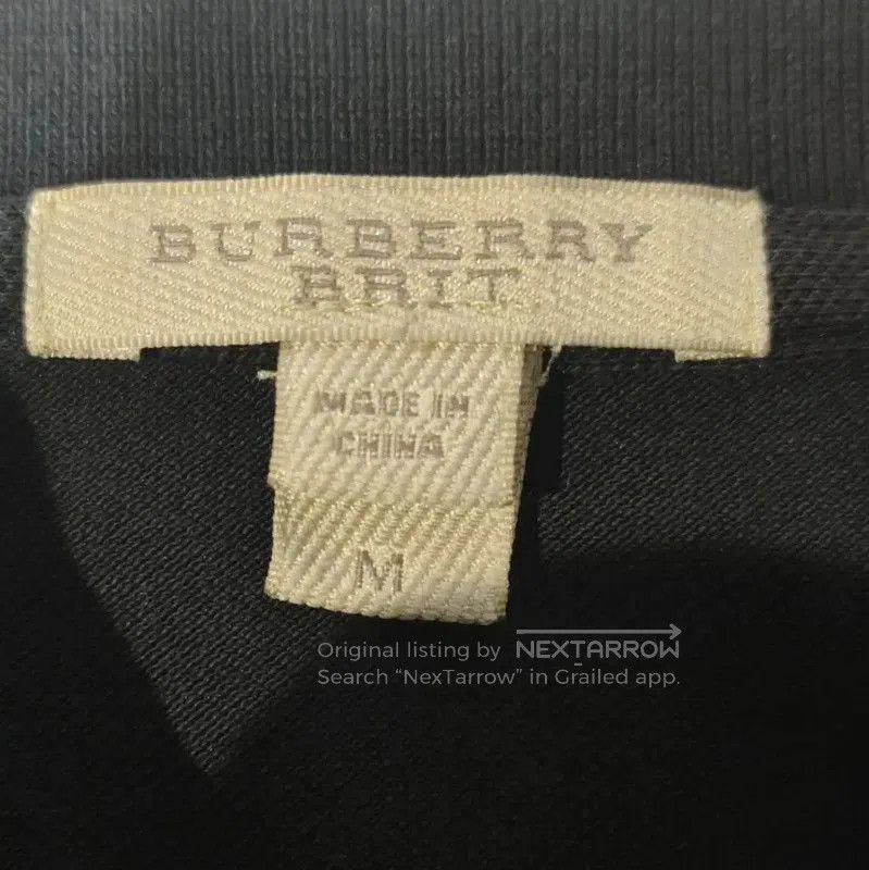 Burberry Burberry Black Cotton Women's Polo T-shirt. Size M / US 6-8 / IT 42-44 - 4 Thumbnail