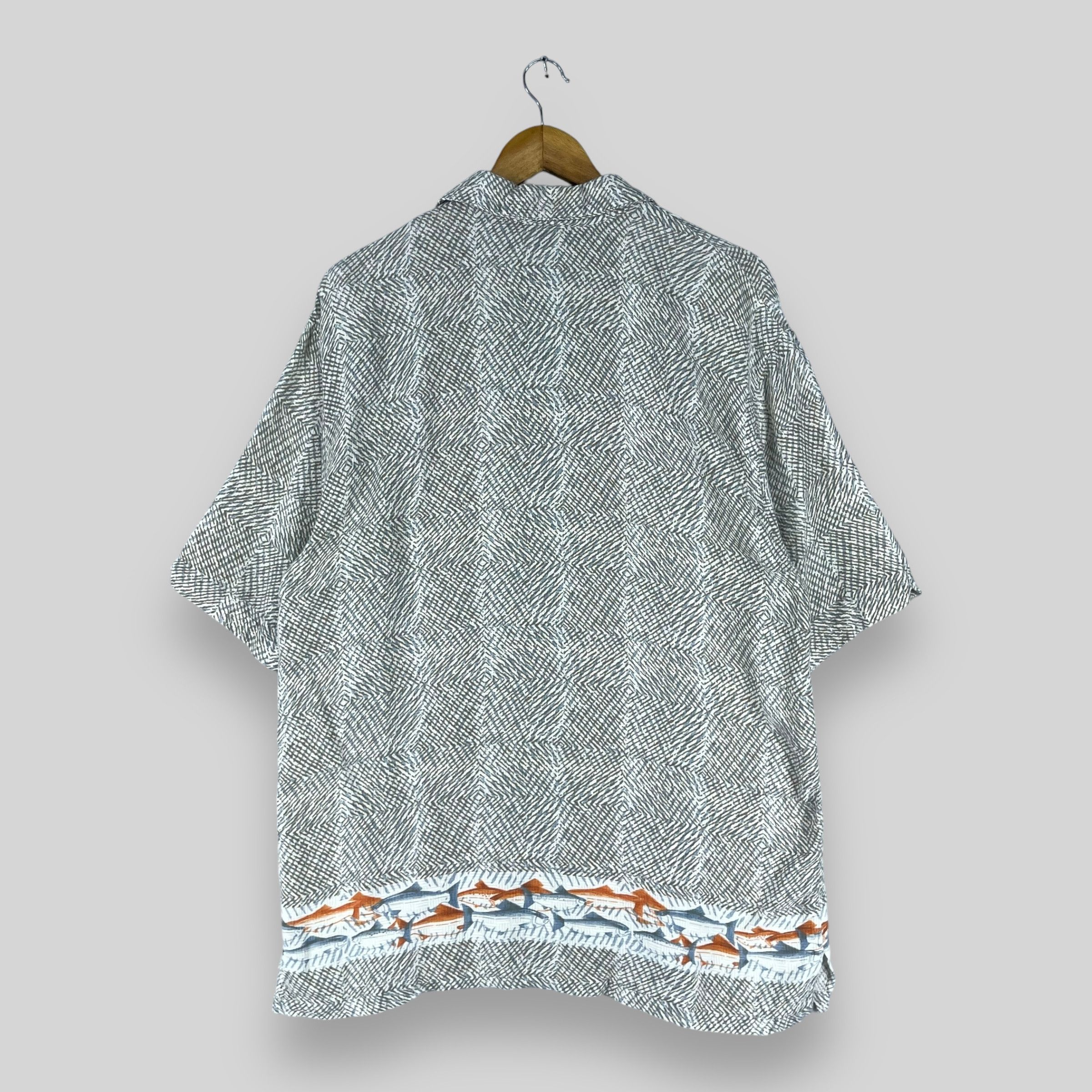 Vintage Vintage WOOLRICH Abstract Native Pattern Style Hawaii Shirt Size US L / EU 52-54 / 3 - 8 Thumbnail