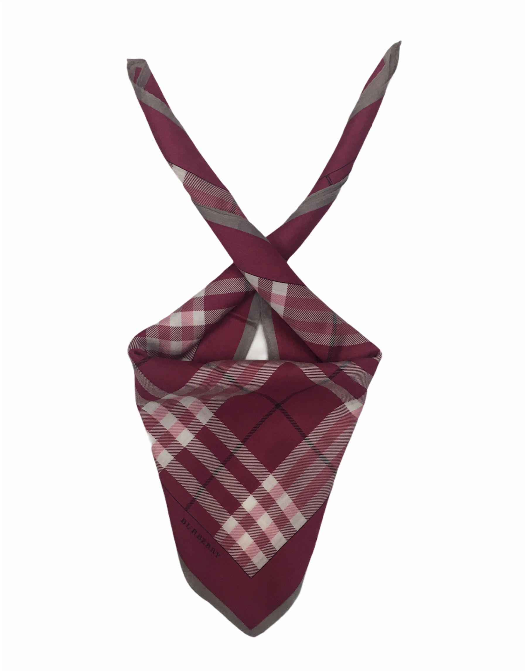 Burberry Burberry Novacheck Handkerchief Bandana Neckerchief HKC0076 Size ONE SIZE - 2 Thumbnail