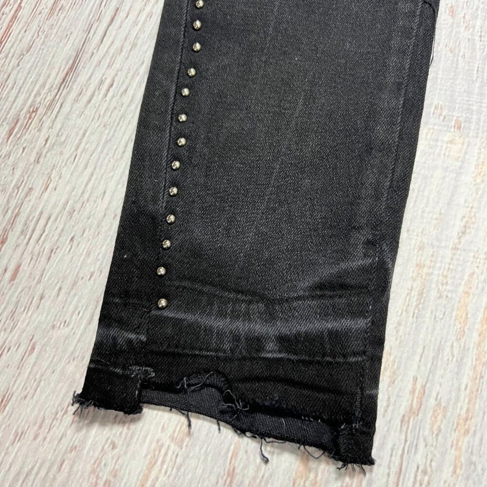 DL1961 DL1961 Chrissy Skinny Jeans Black Studded Size 26 Size 26" / US 2 / IT 38 - 8 Thumbnail