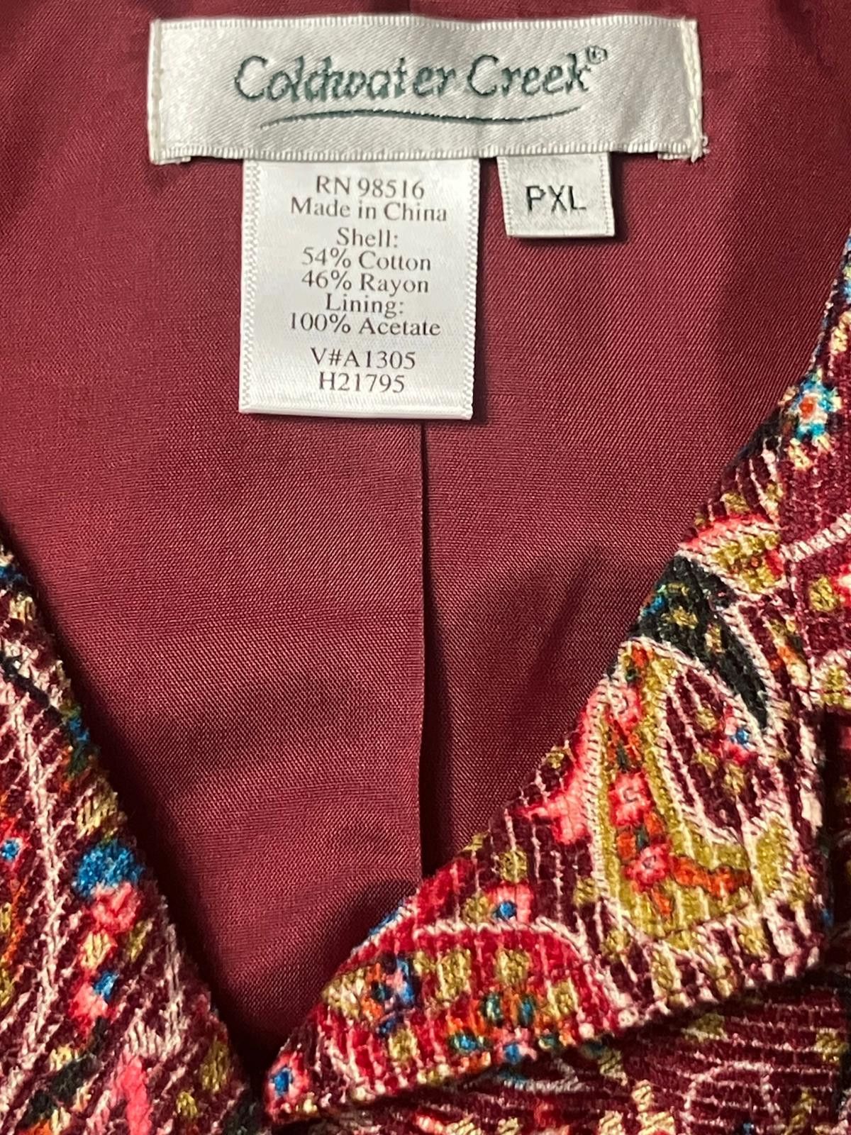 Coldwater Creek Coldwater Creek 2-Piece Paisley Jacket & Skirt Set PXL Size M / US 6-8 / IT 42-44 - 9 Thumbnail