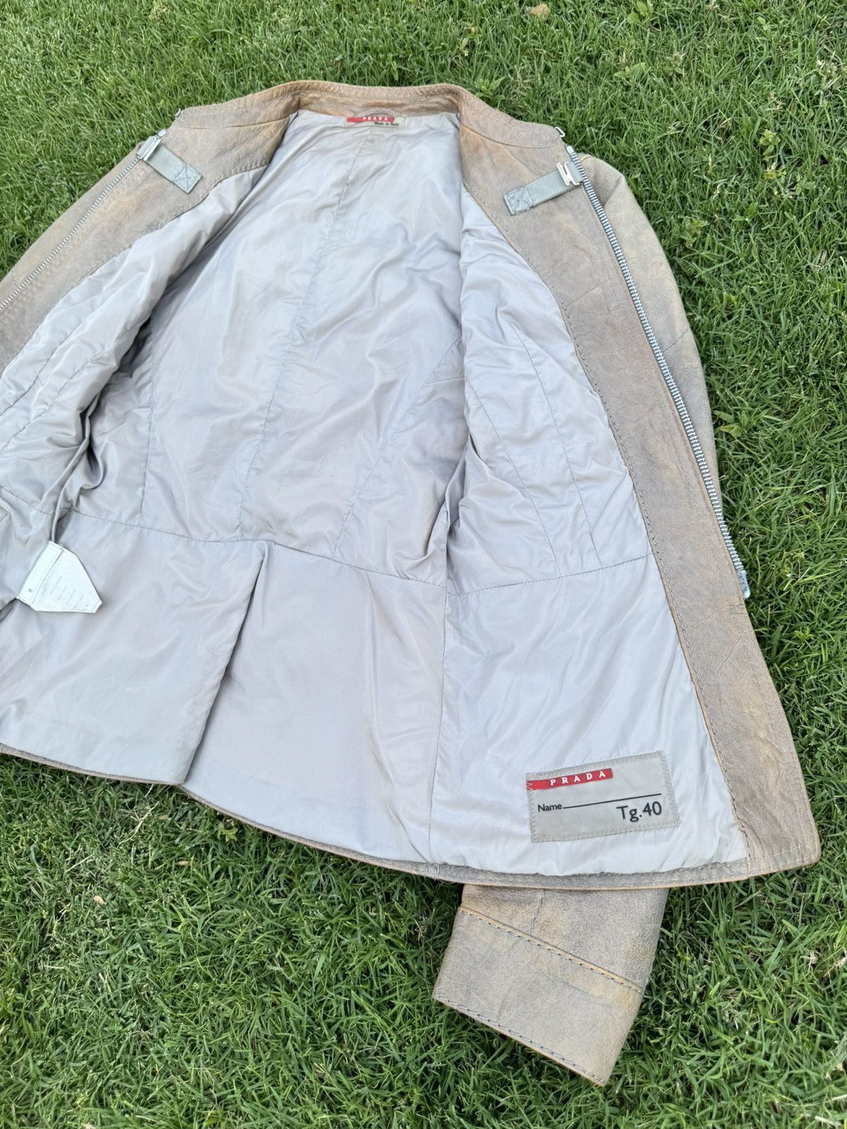 Prada Vintage Prada leather jacket Size S / US 4 / IT 40 - 10 Thumbnail