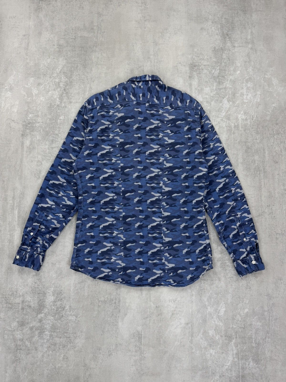 Japanese Brand × Paulrose Paul Rosen Shirt long sleeve Camouflage Military Army Blue Size US L / EU 52-54 / 3 - 4 Thumbnail