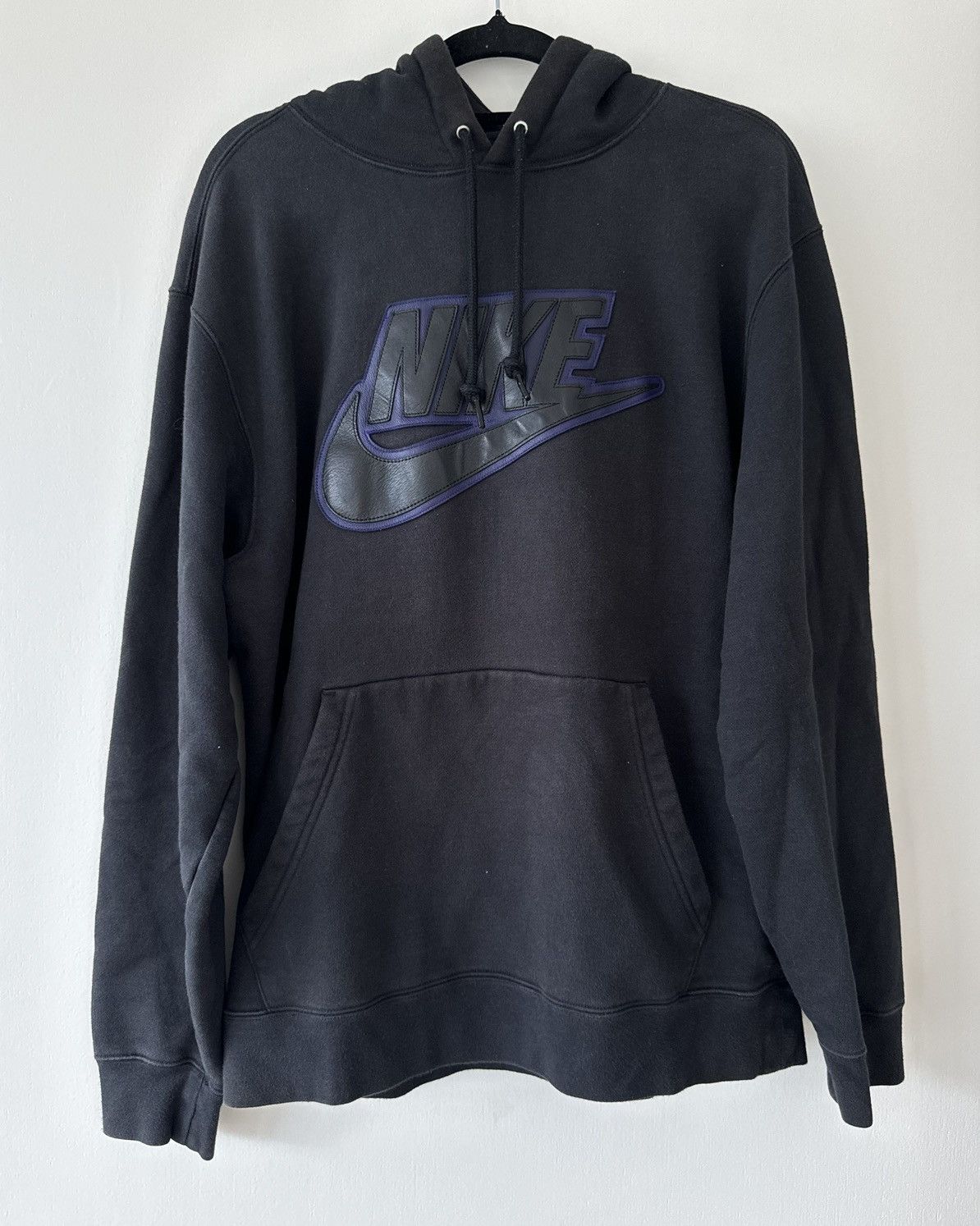 Supreme Supreme Nike Leather Appliqué Hoodie Black Size US M / EU 48-50 / 2 - 1 Thumbnail