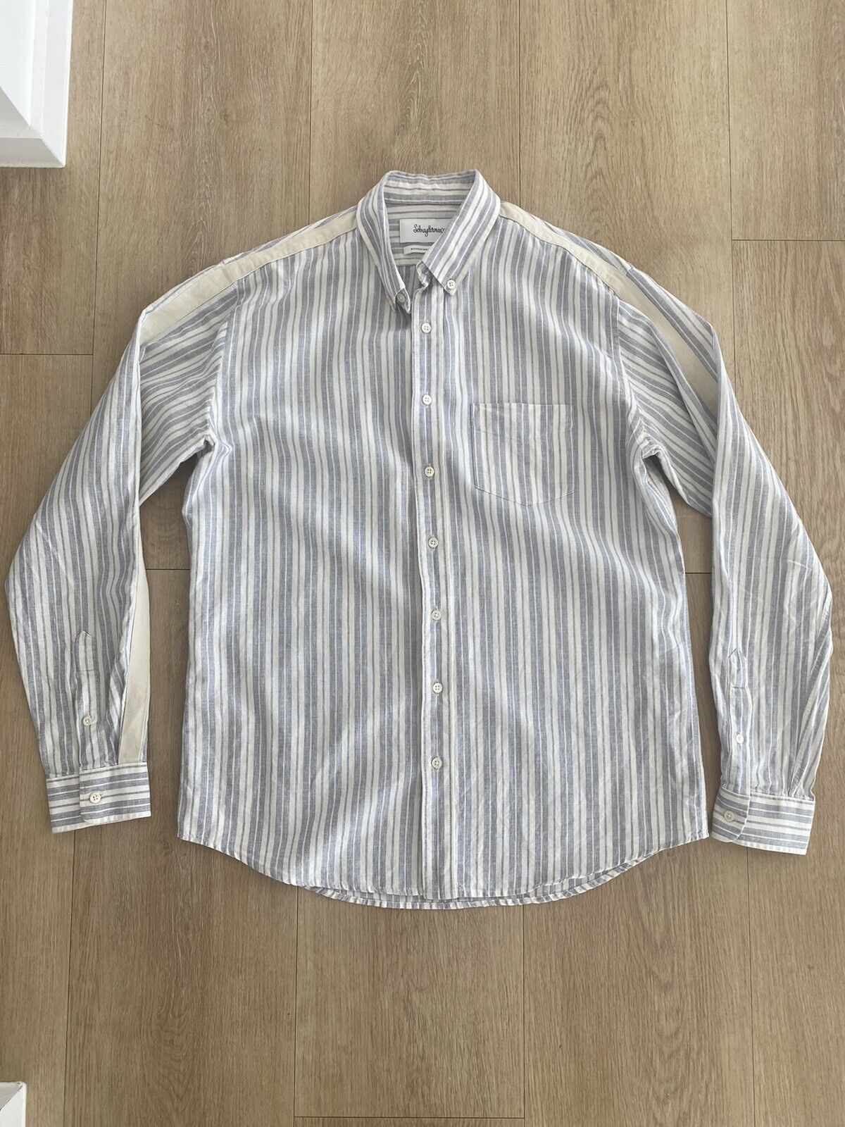 Schnaydermans Hemp Stripe Shirt Size US M / EU 48-50 / 2 - 1 Thumbnail