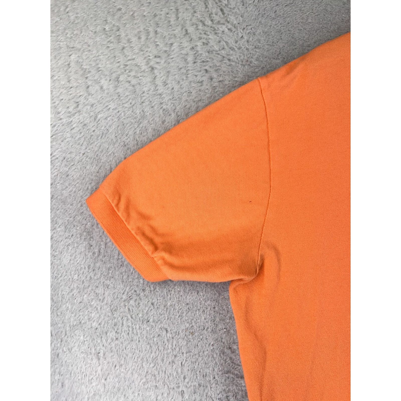Ralph Lauren VINTAGE Ralph Lauren Polo Shirt Men XL Orange 100% Cotton Knit Short Sleeve Embroidered Logo Polo Size US XL / EU 56 / 4 - 3 Thumbnail