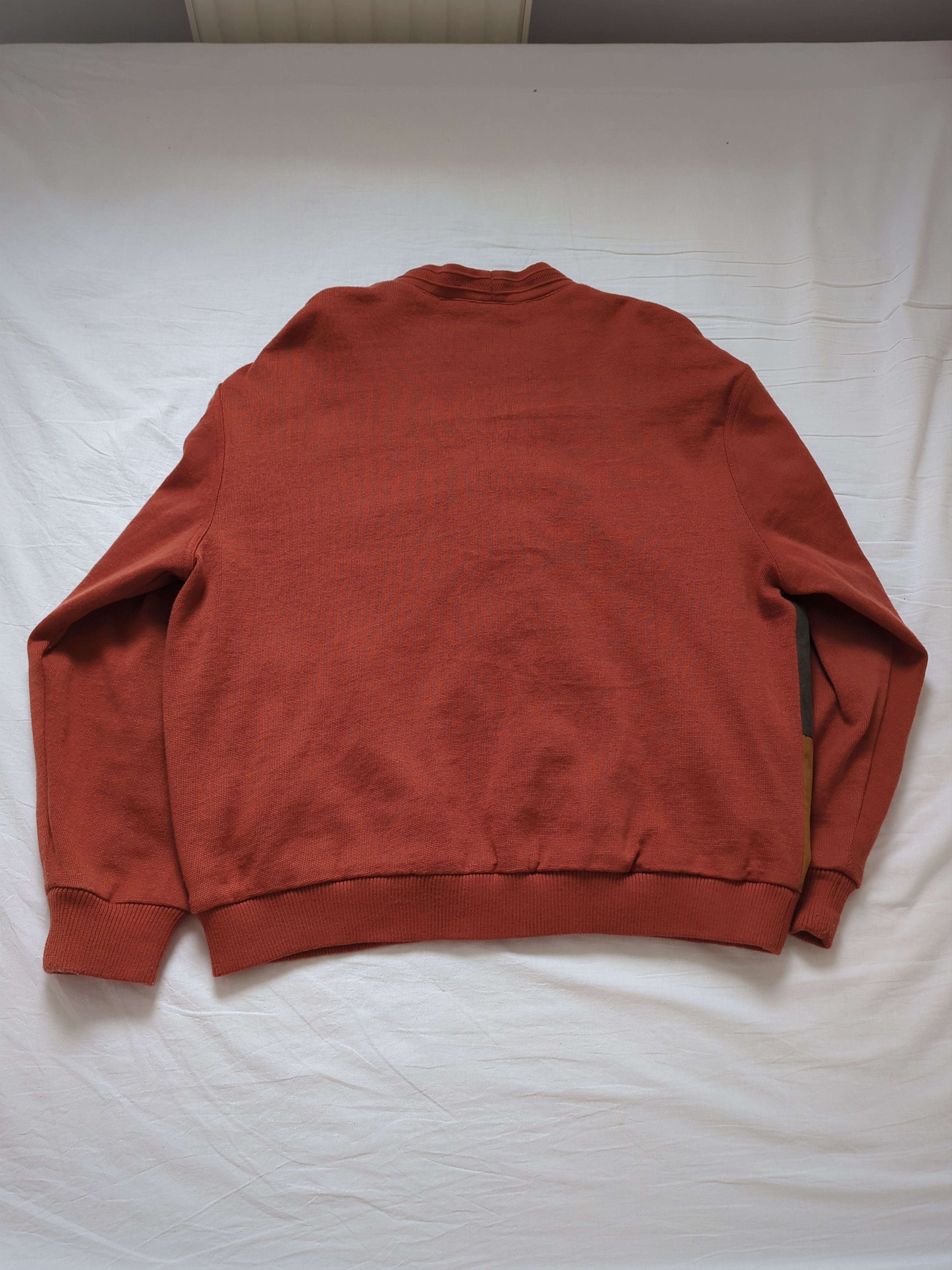 Vintage Vintage bomber with wool Orange baseball streetwear Size US XL / EU 56 / 4 - 6 Thumbnail