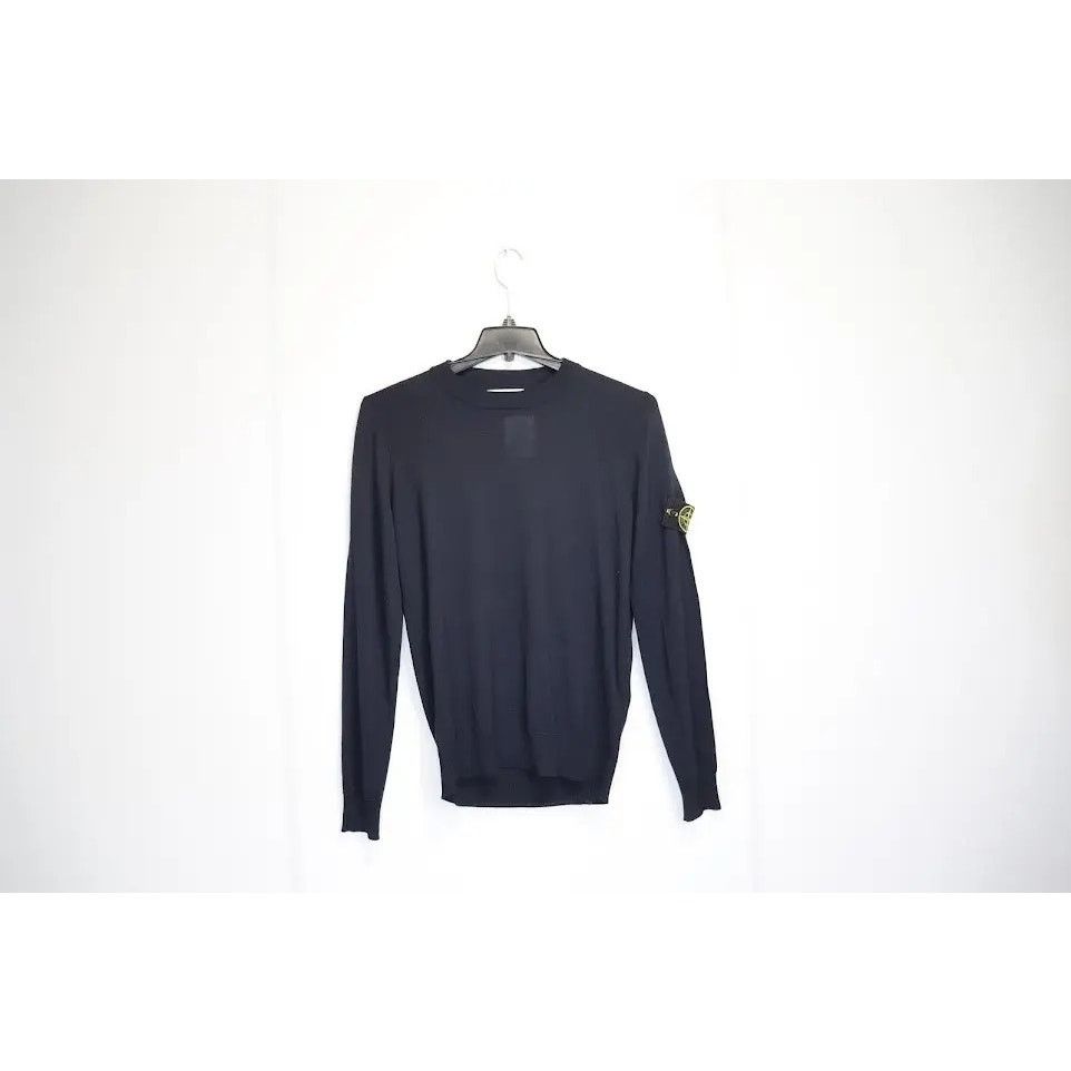 Stone Island o1rshd1 Classic Crewneck Logo Shirt / Sweater in Blue Size US S / EU 44-46 / 1 - 1 Thumbnail