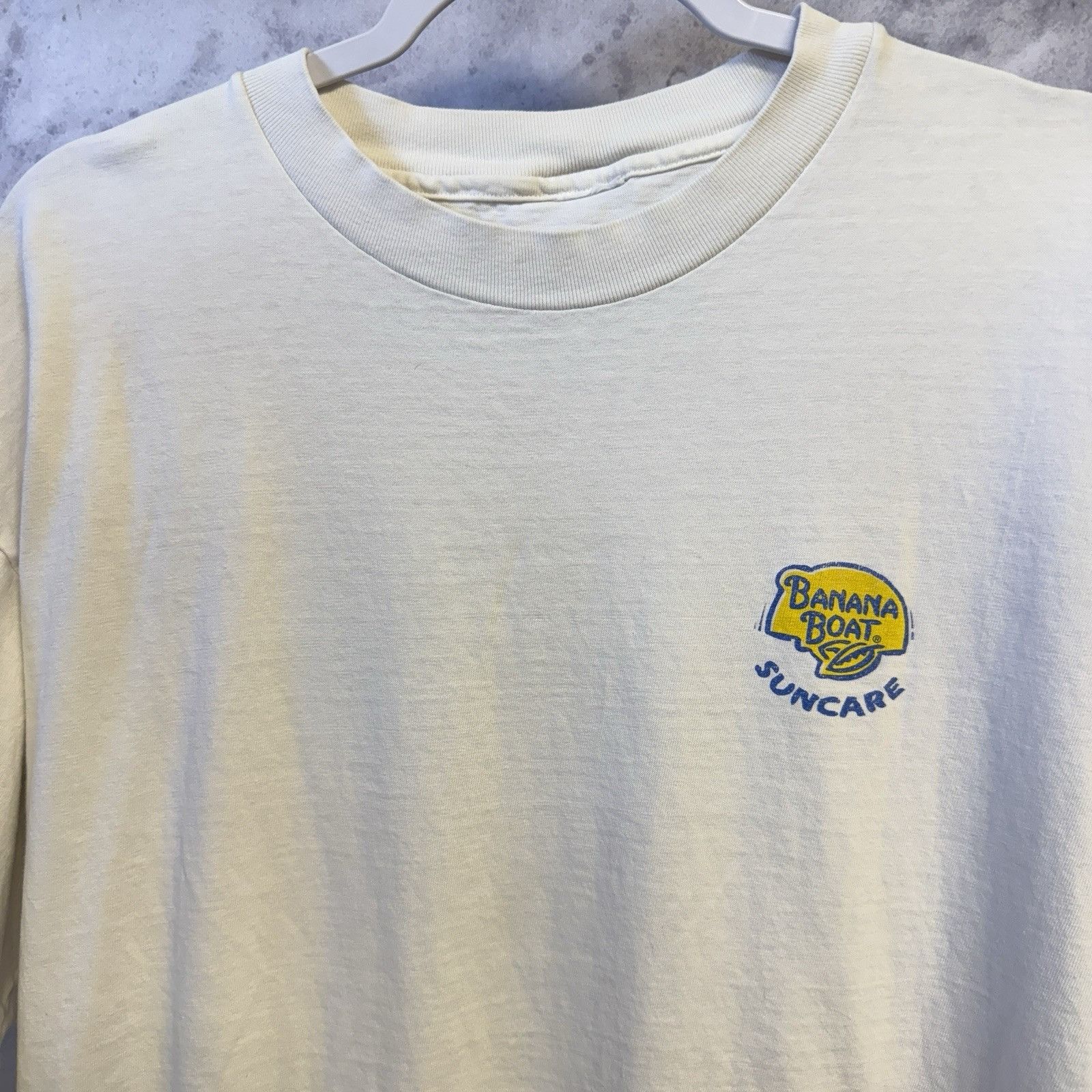 Vintage Vintage Banana Boat Sun Screen T Shirt Mens XL Size US XL / EU 56 / 4 - 4 Thumbnail