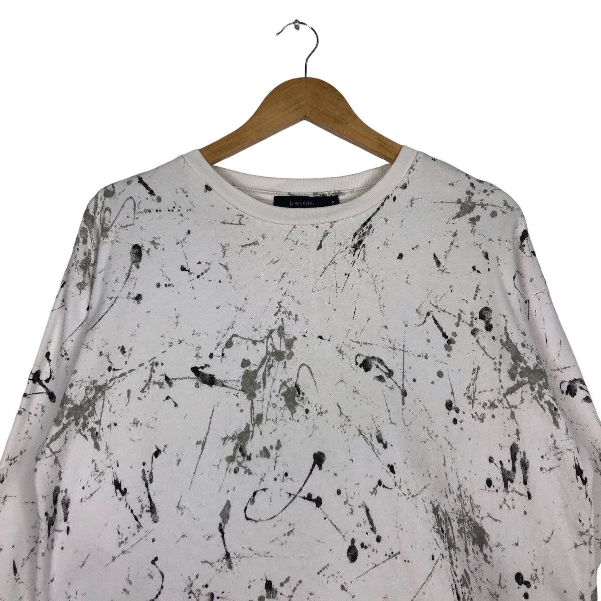 Japanese Brand Rare Painting Abstract Design Sweatshirt Jumper white Size US S / EU 44-46 / 1 - 2 Thumbnail