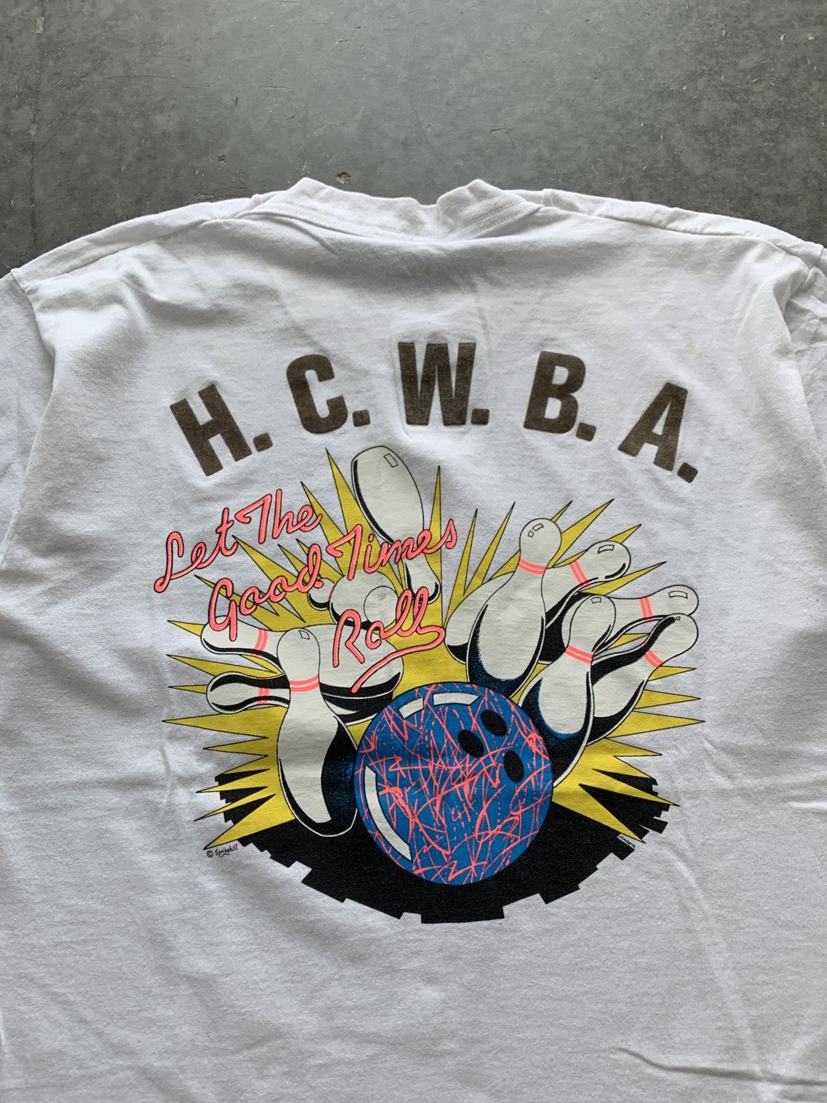 Fruit Of The Loom × Vintage Essential Vintage 80s Bowling Graphic Tee Size US L / EU 52-54 / 3 - 2 Thumbnail