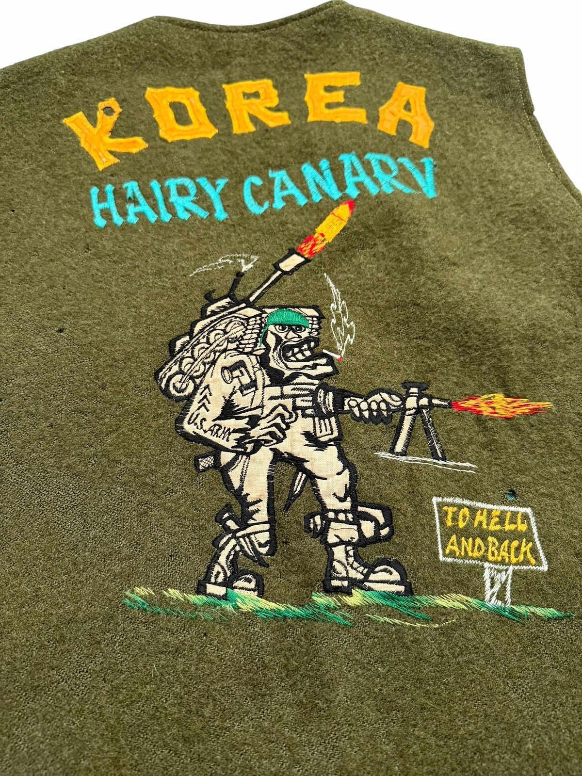 Vintage 1960’s Korea War Souvenir Wool Vest Size US M / EU 48-50 / 2 - 8 Thumbnail