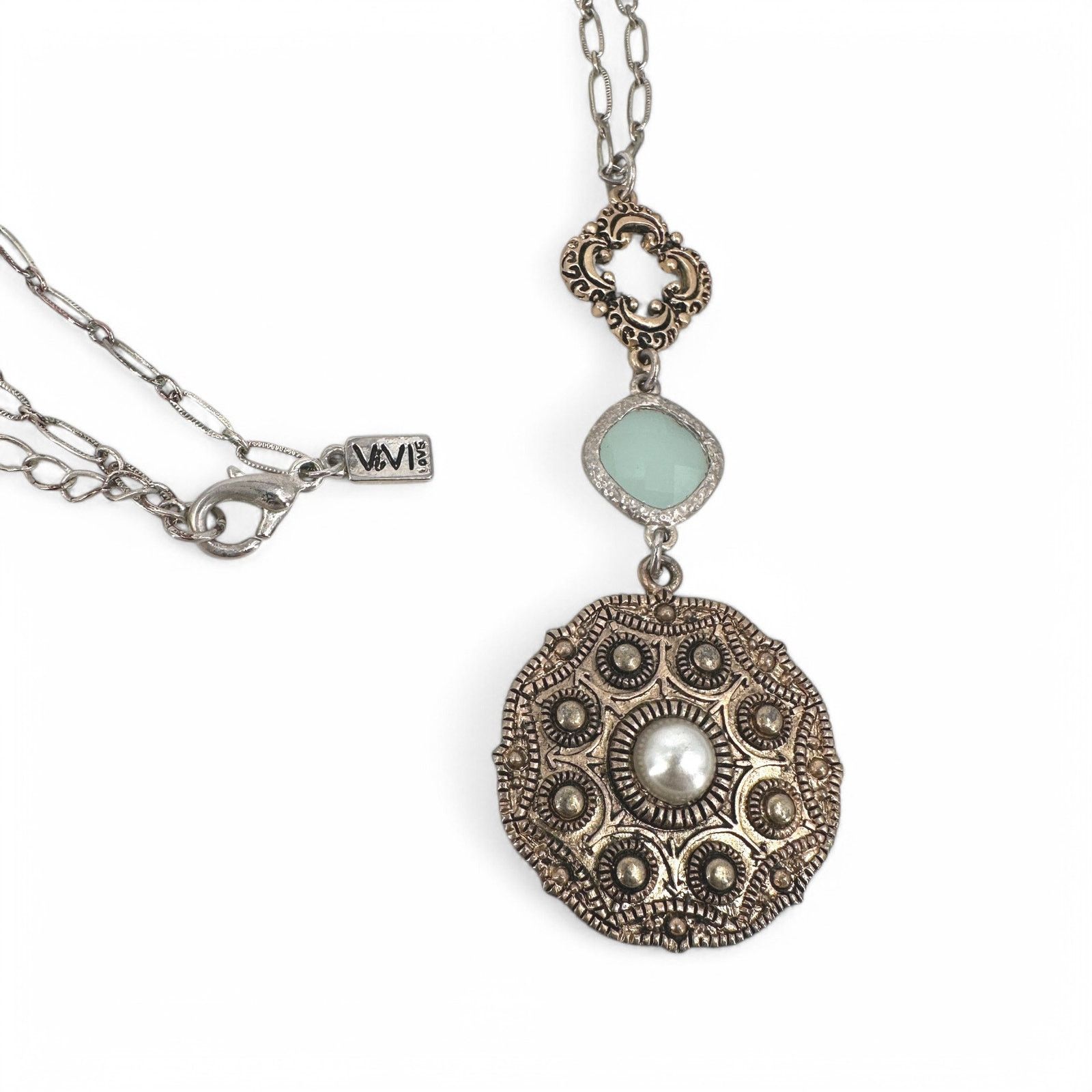 Other Vivi Love Romantic Boho Pendant Necklace Mixed Metal Size ONE SIZE - 6 Thumbnail