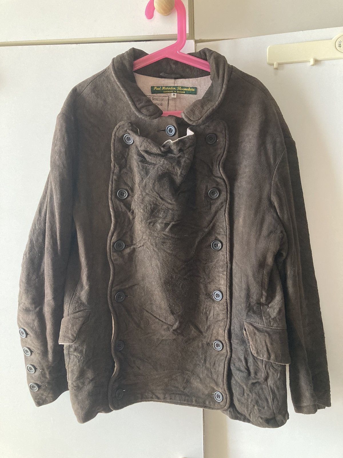 Paul Harnden Shoemakers Paul Harnden Brown Suede Fencing Jacket 